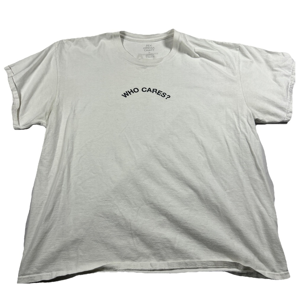 Rex Orange County Who Cares Tour Shirt Mens XL White Golf Wang Tyler The Creator